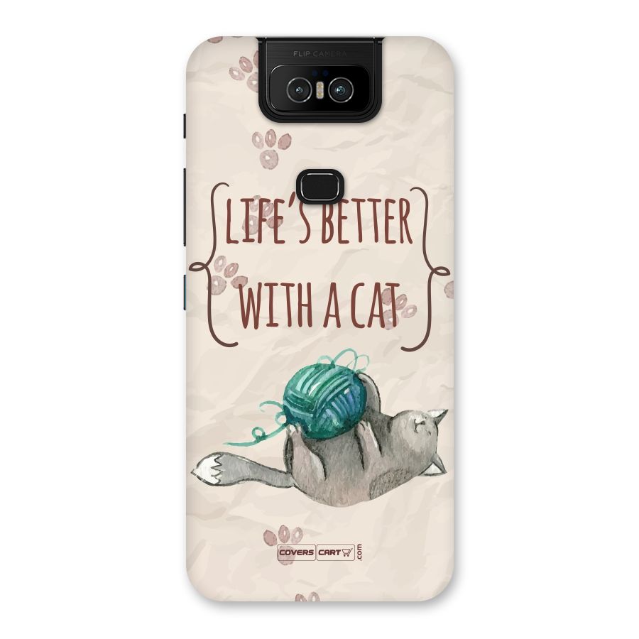 Cute Cat Back Case for Zenfone 6z