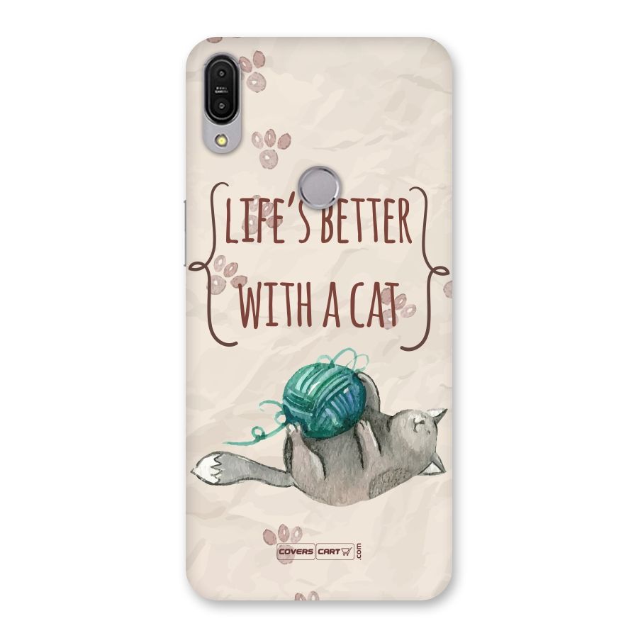 Cute Cat Back Case for Zenfone Max Pro M1