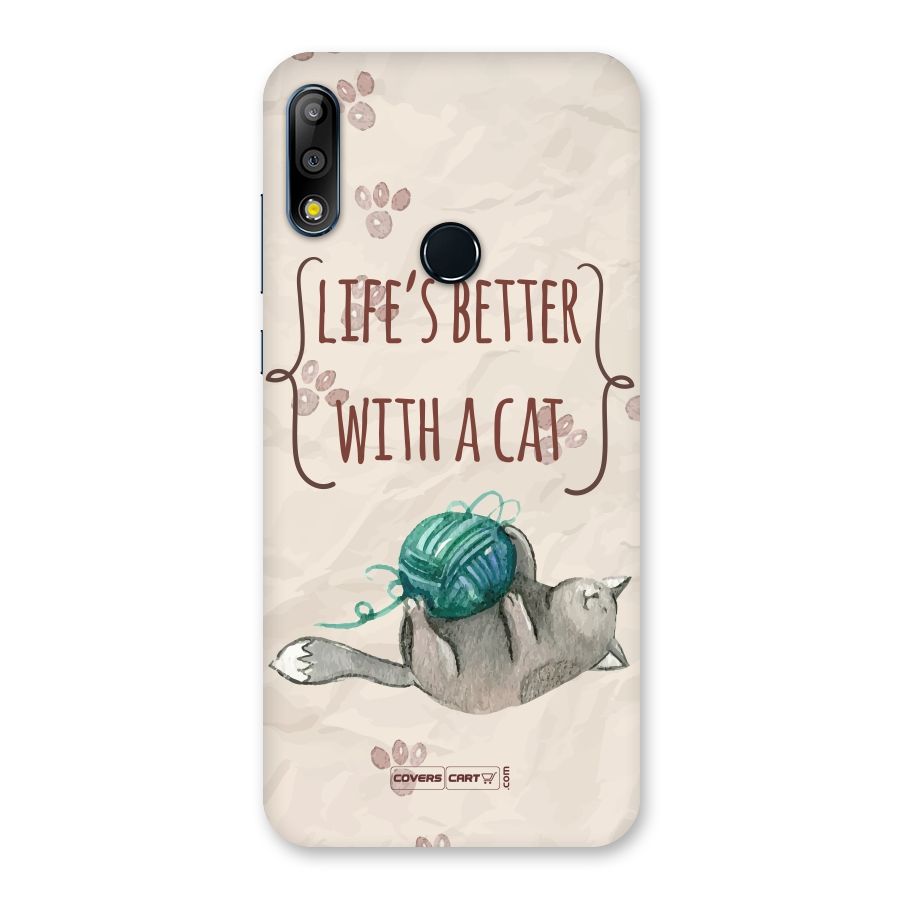 Cute Cat Back Case for Zenfone Max Pro M2