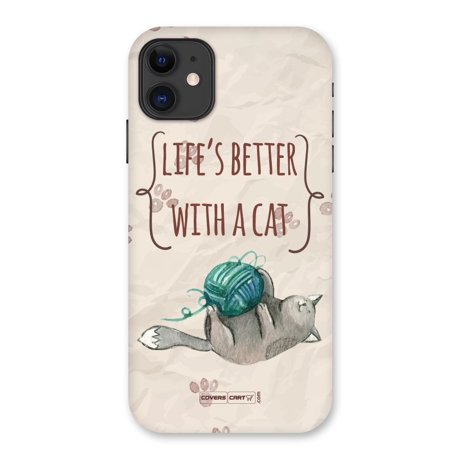 Cute Cat Back Case for iPhone 11