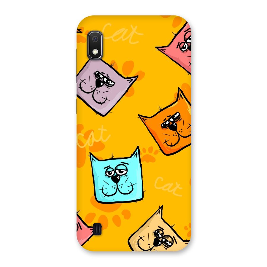 Cute Cat Pattern Back Case for Galaxy A10