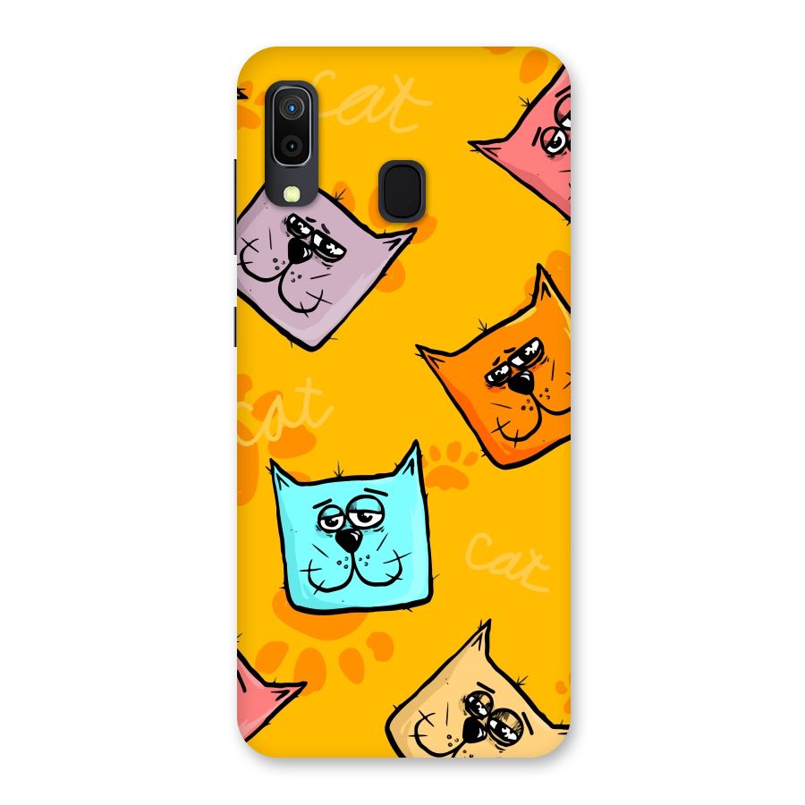 Cute Cat Pattern Back Case for Galaxy A30