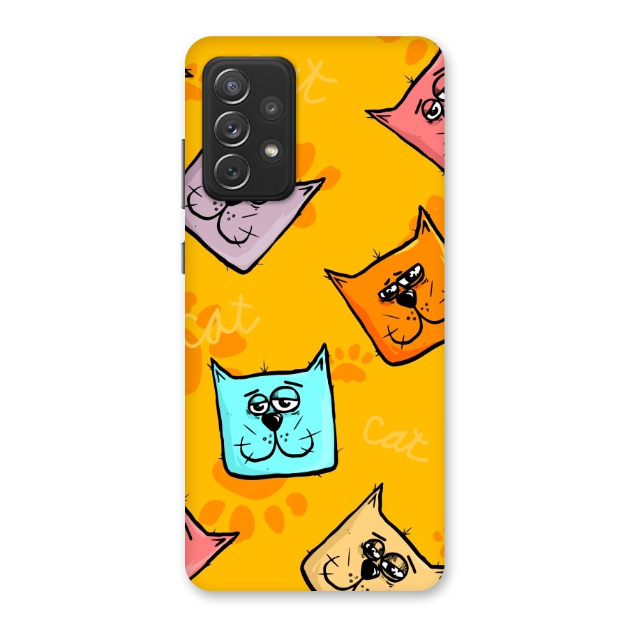 Cute Cat Pattern Back Case for Galaxy A72