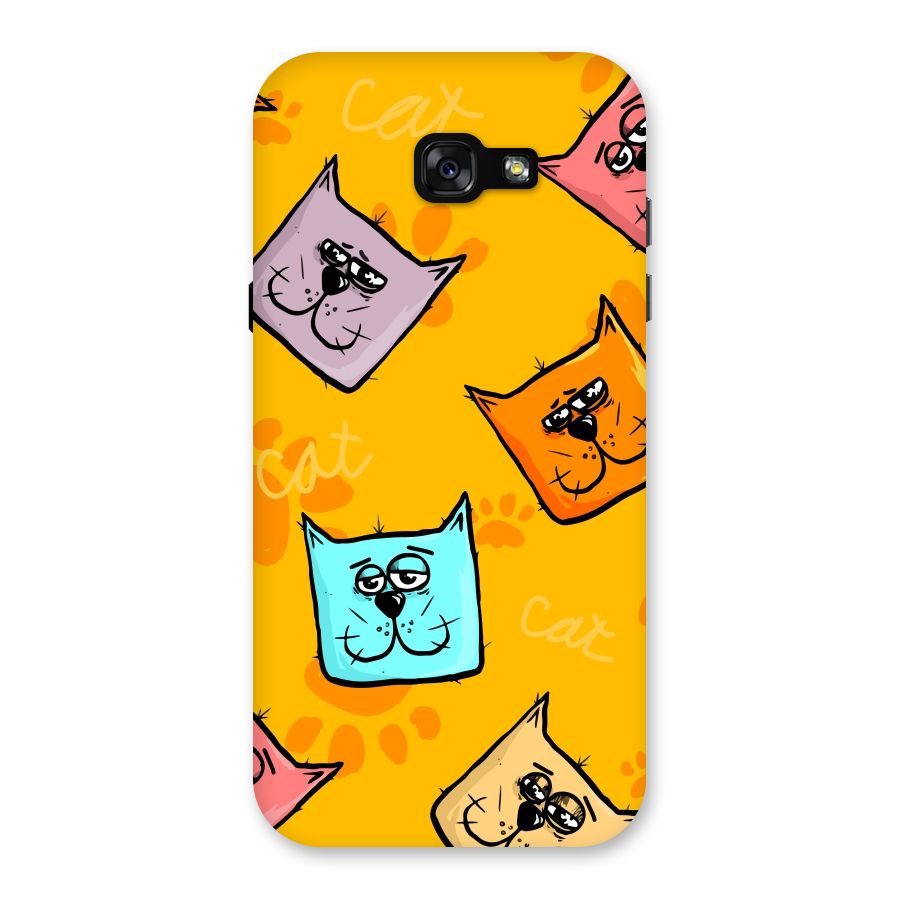 Cute Cat Pattern Back Case for Galaxy A7 (2017)