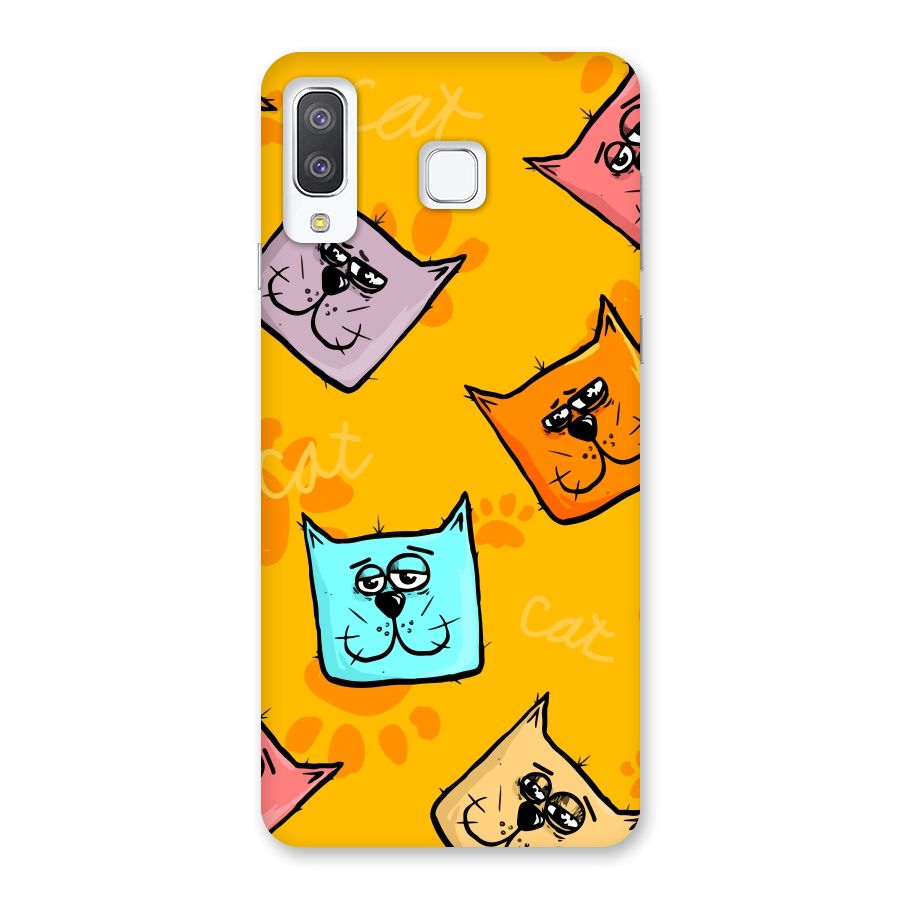 Cute Cat Pattern Back Case for Galaxy A8 Star