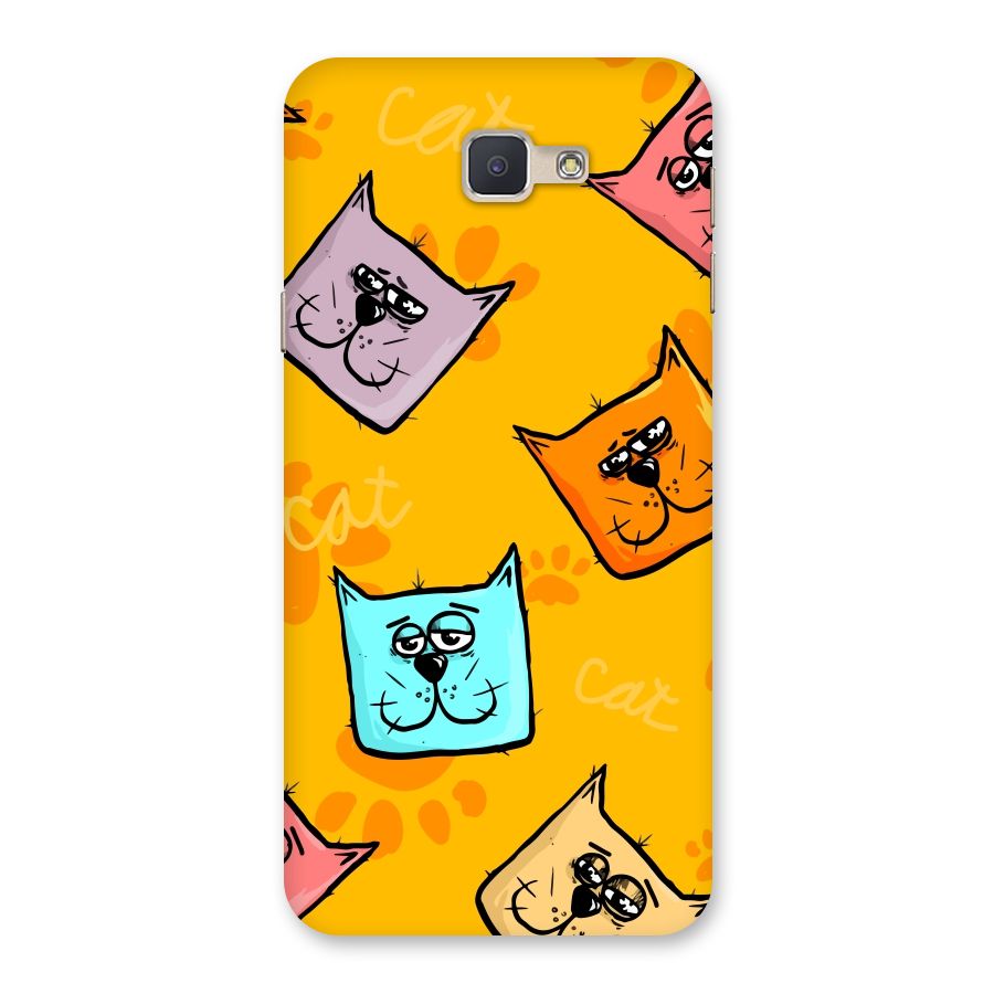 Cute Cat Pattern Back Case for Galaxy J5 Prime