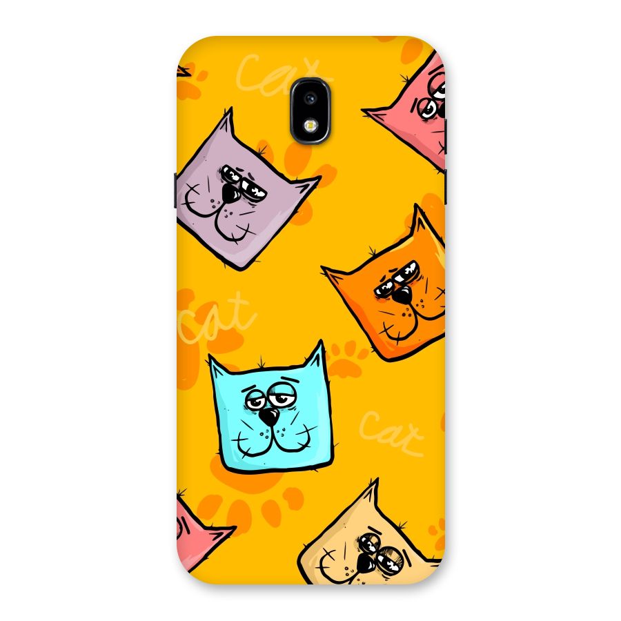 Cute Cat Pattern Back Case for Galaxy J7 Pro