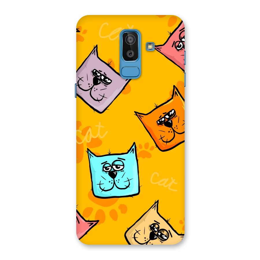 Cute Cat Pattern Back Case for Galaxy J8