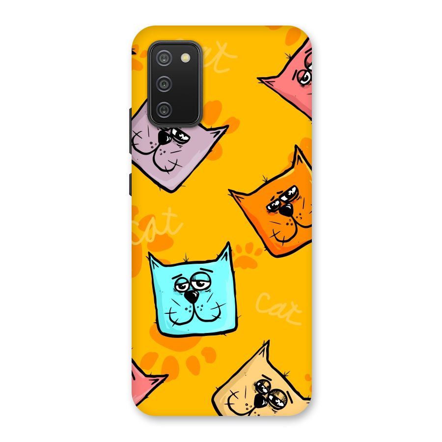 Cute Cat Pattern Back Case for Galaxy M02s