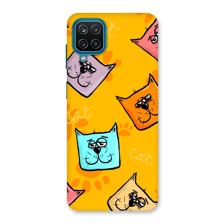 Cute Cat Pattern Back Case for Galaxy M12