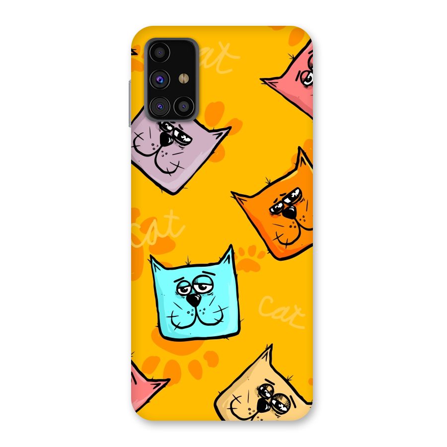 Cute Cat Pattern Back Case for Galaxy M31s