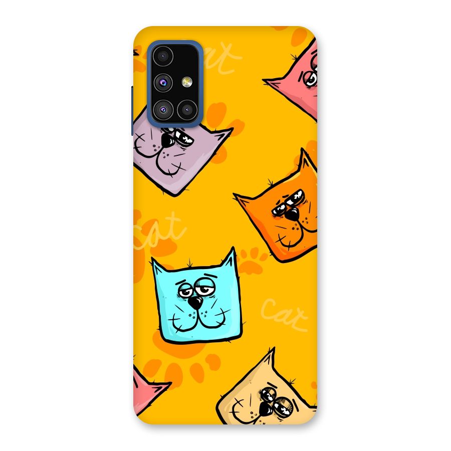 Cute Cat Pattern Back Case for Galaxy M51