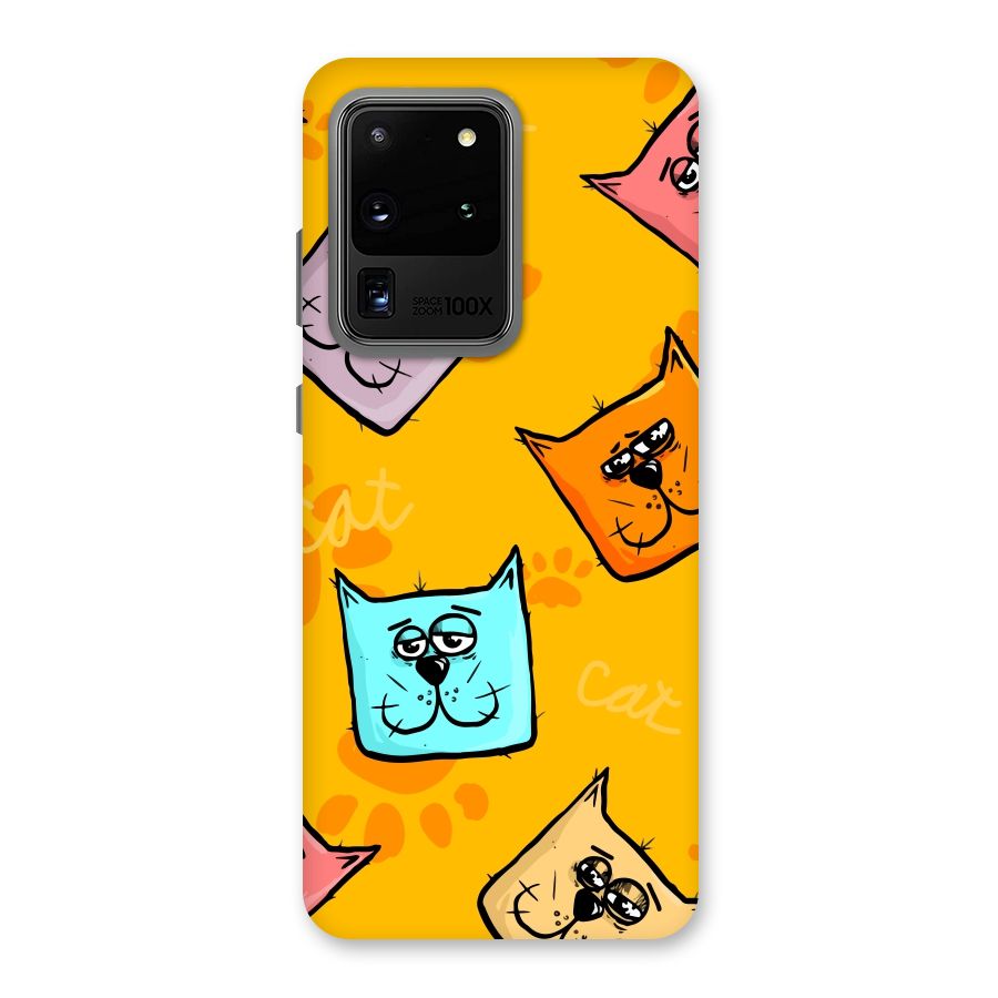 Cute Cat Pattern Back Case for Galaxy S20 Ultra