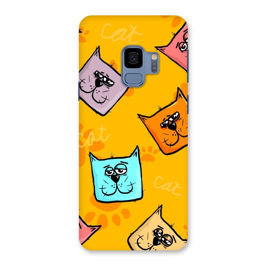 Cute Cat Pattern Back Case for Galaxy S9