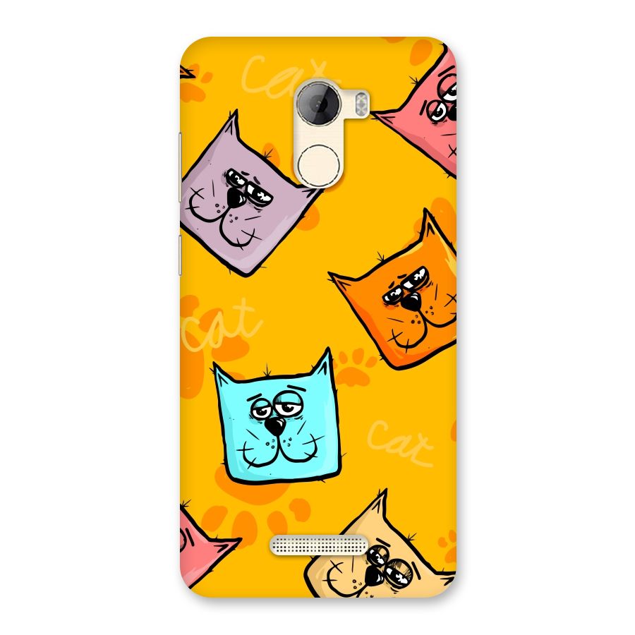 Cute Cat Pattern Back Case for Gionee A1 LIte