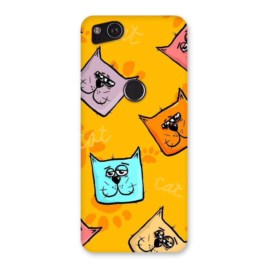 Cute Cat Pattern Back Case for Google Pixel 2