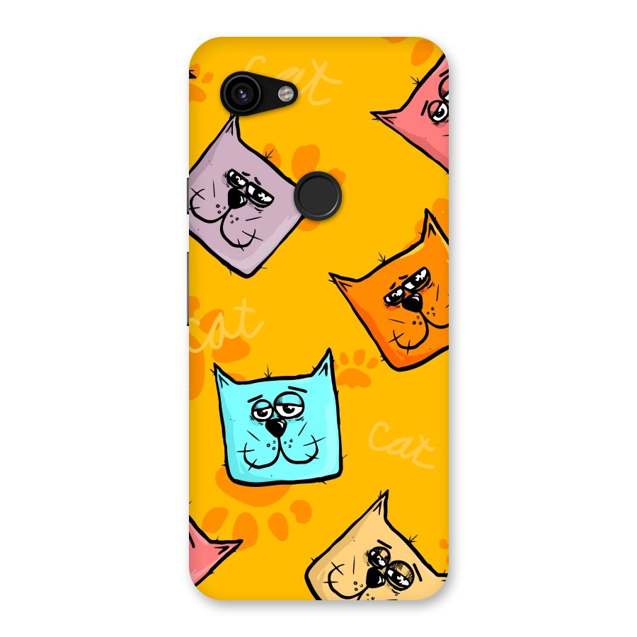 Cute Cat Pattern Back Case for Google Pixel 3a