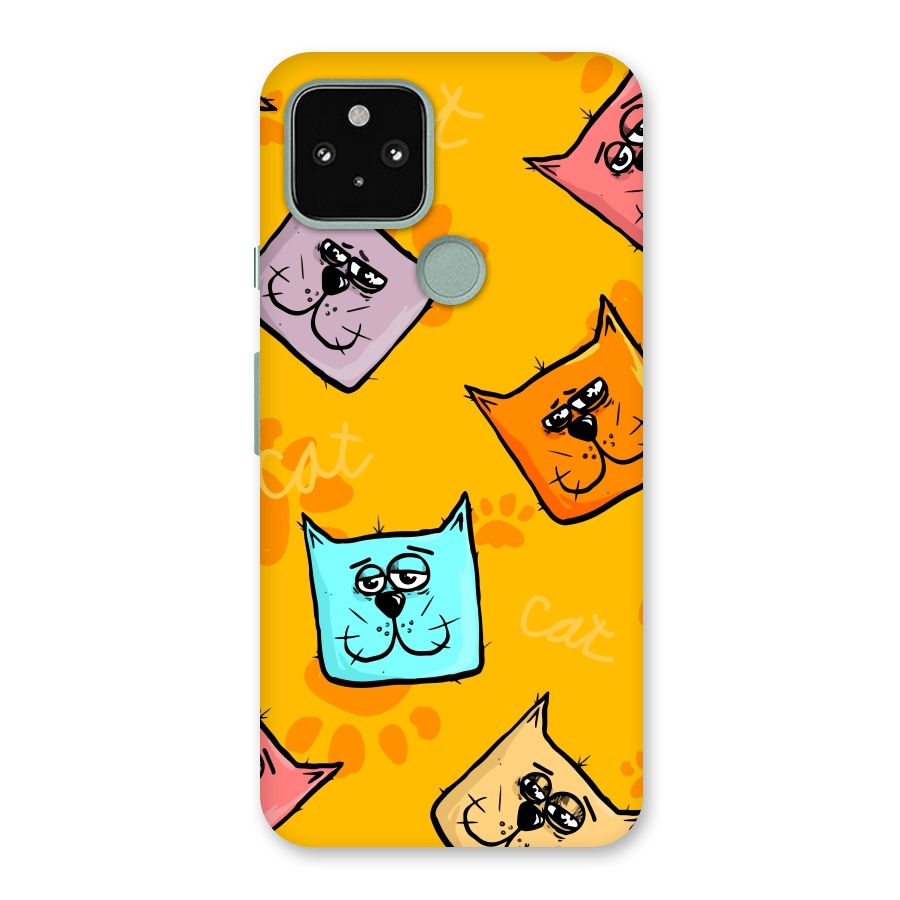 Cute Cat Pattern Back Case for Google Pixel 5