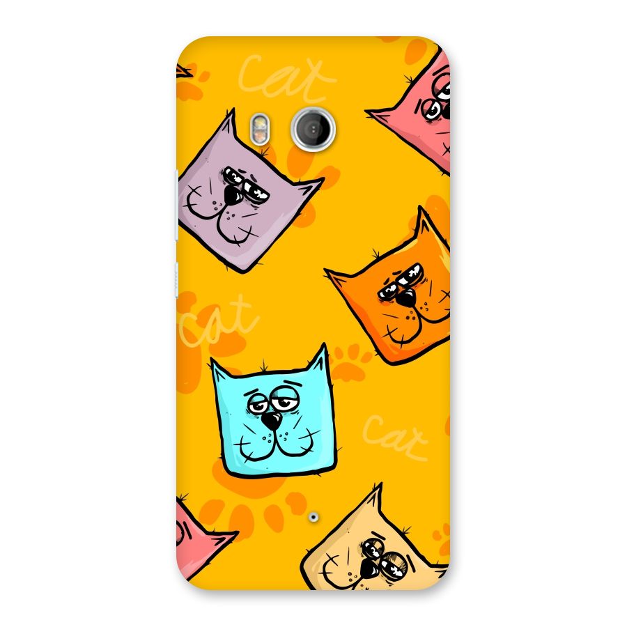 Cute Cat Pattern Back Case for HTC U11