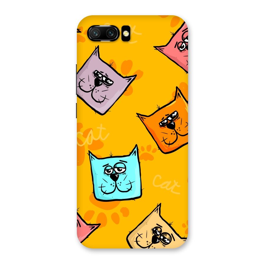 Cute Cat Pattern Back Case for Honor 10