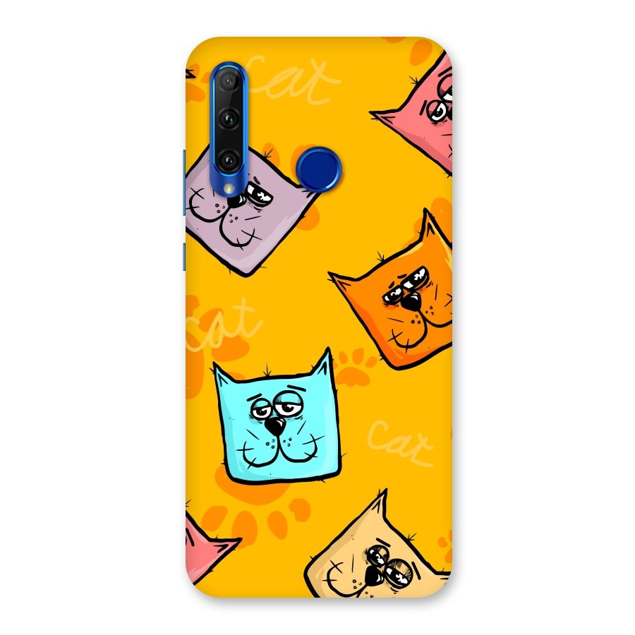 Cute Cat Pattern Back Case for Honor 20i