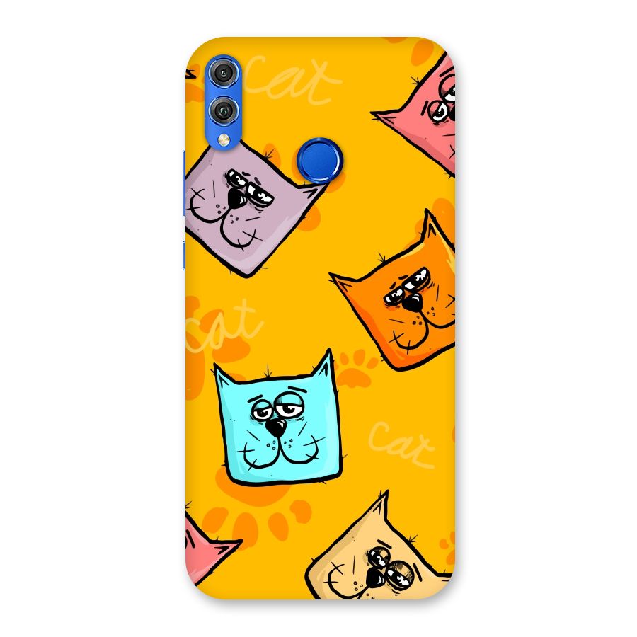 Cute Cat Pattern Back Case for Honor 8X