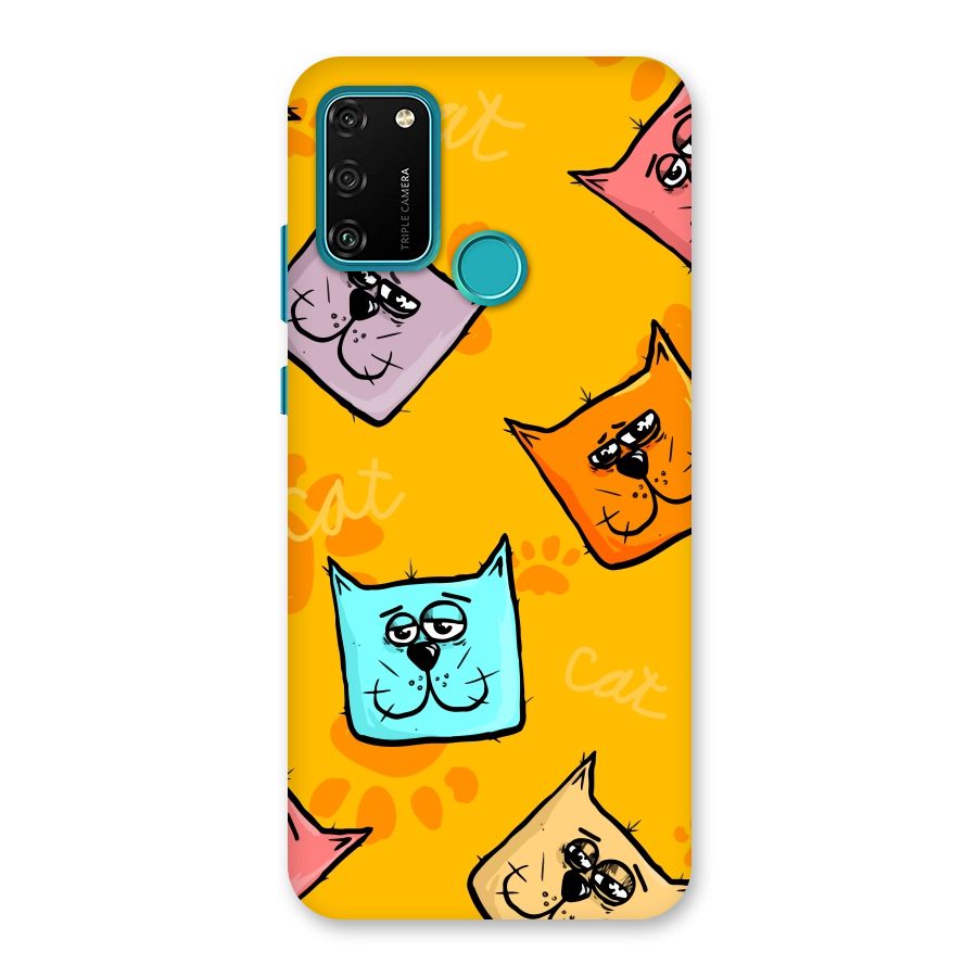 Cute Cat Pattern Back Case for Honor 9A