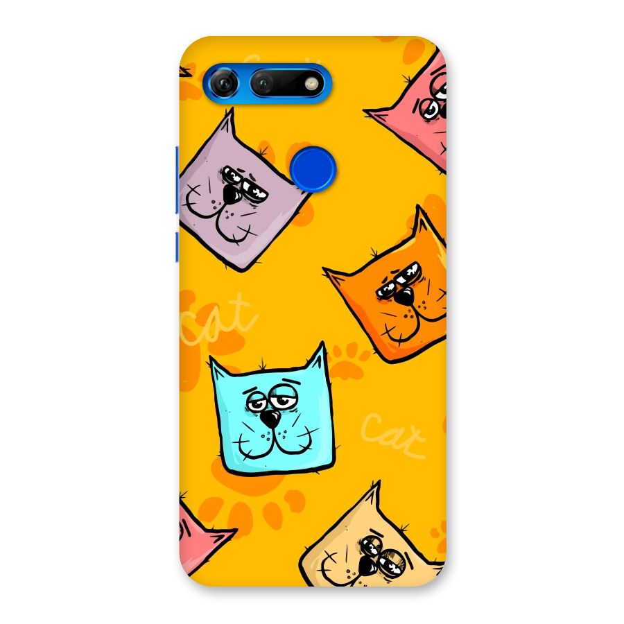 Cute Cat Pattern Back Case for Honor View 20