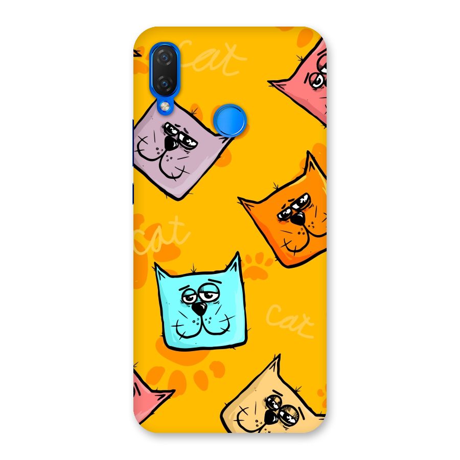 Cute Cat Pattern Back Case for Huawei P Smart+