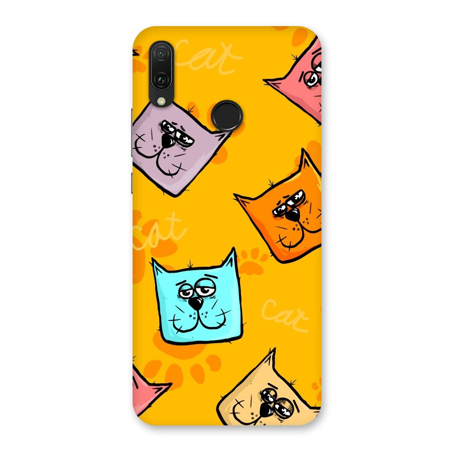 Cute Cat Pattern Back Case for Huawei Y9 (2019)