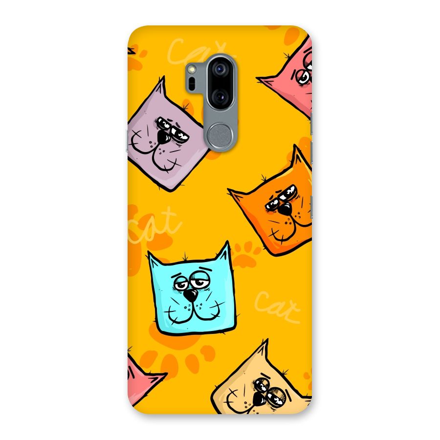 Cute Cat Pattern Back Case for LG G7