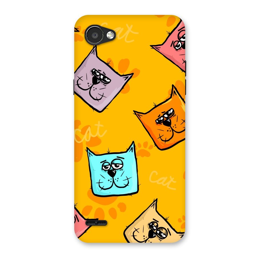Cute Cat Pattern Back Case for LG Q6