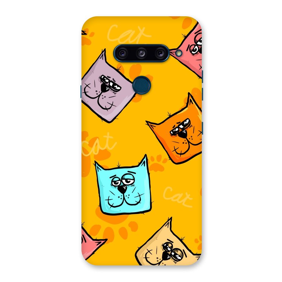 Cute Cat Pattern Back Case for LG  V40 ThinQ