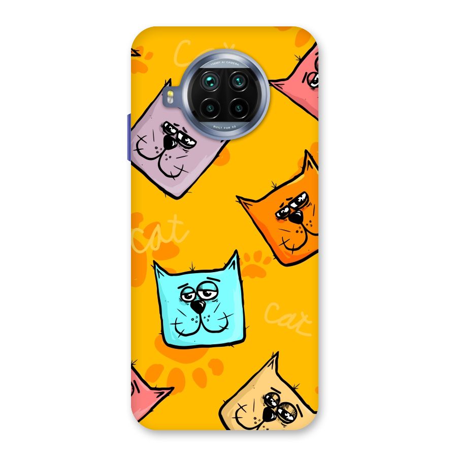 Cute Cat Pattern Back Case for Mi 10i