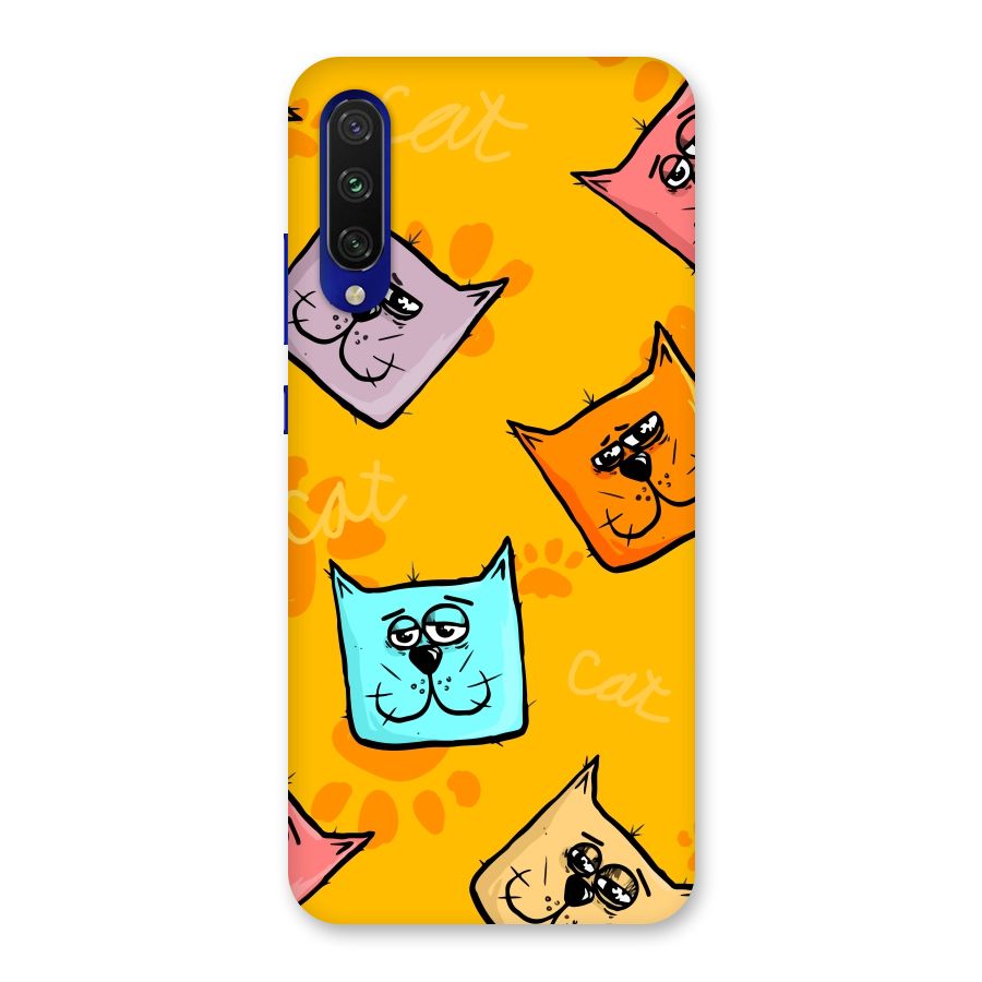 Cute Cat Pattern Back Case for Mi A3