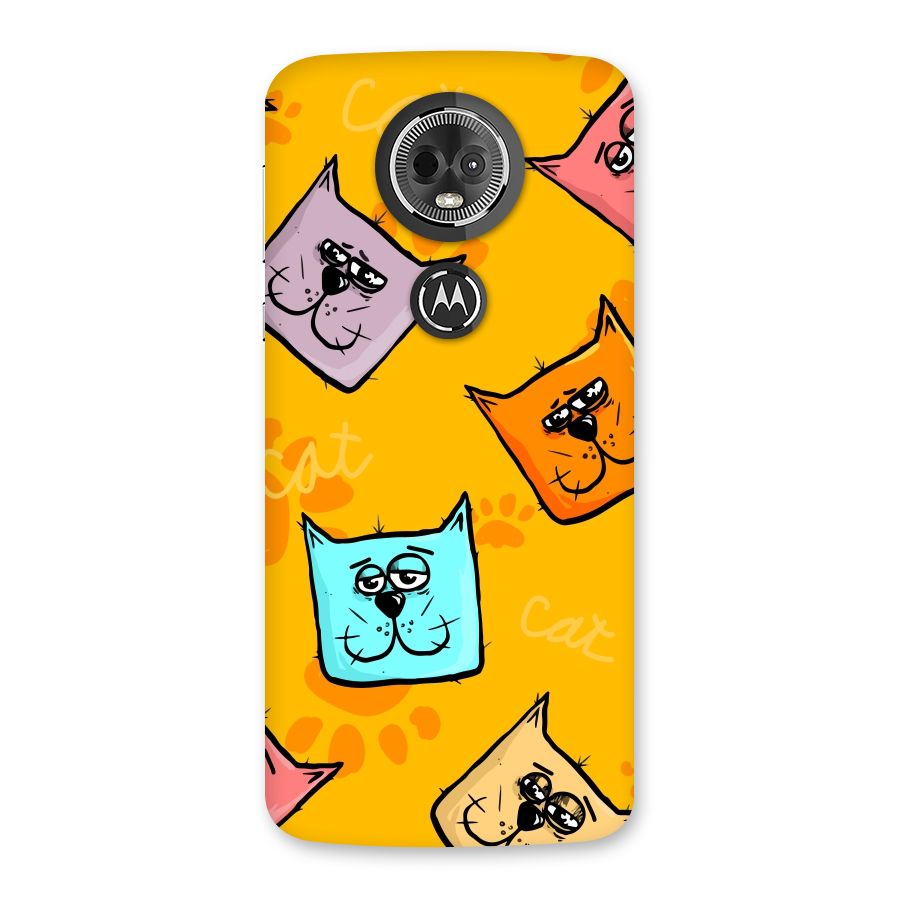 Cute Cat Pattern Back Case for Moto E5 Plus