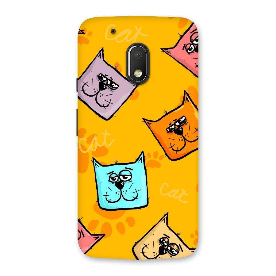 Cute Cat Pattern Back Case for Moto G4 Play