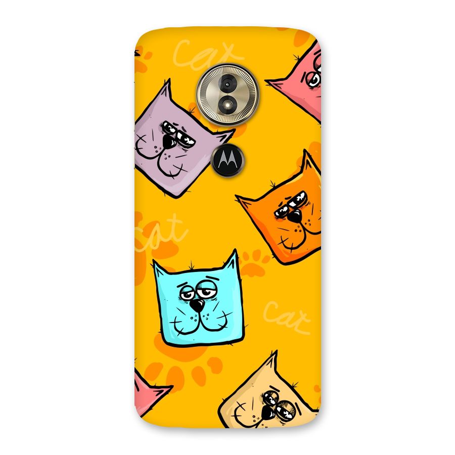 Cute Cat Pattern Back Case for Moto G6 Play