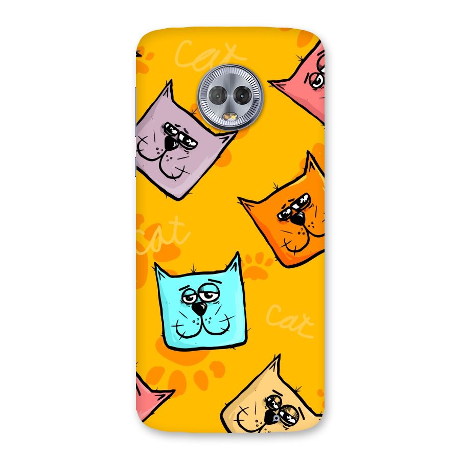 Cute Cat Pattern Back Case for Moto G6 Plus