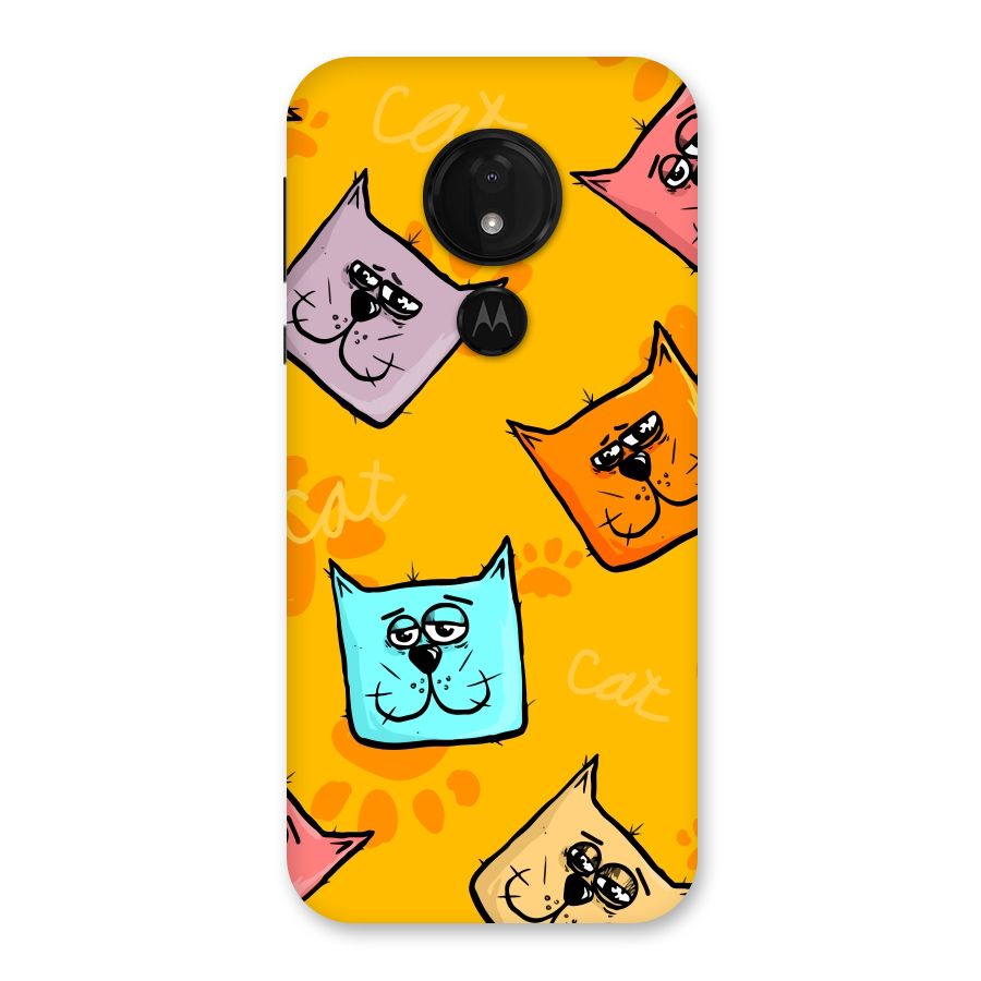 Cute Cat Pattern Back Case for Moto G7 Power