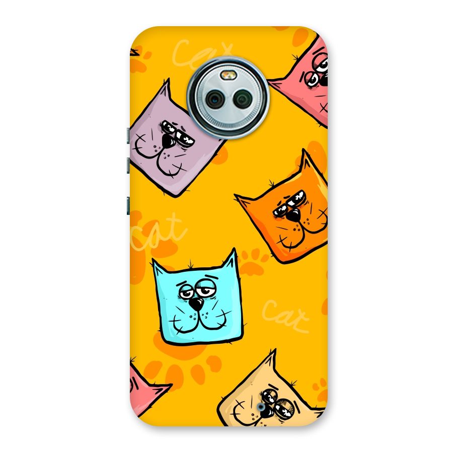 Cute Cat Pattern Back Case for Moto X4