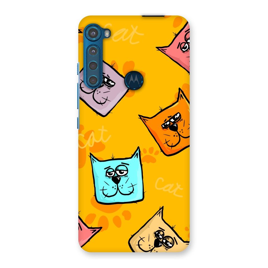 Cute Cat Pattern Back Case for Motorola One Fusion Plus