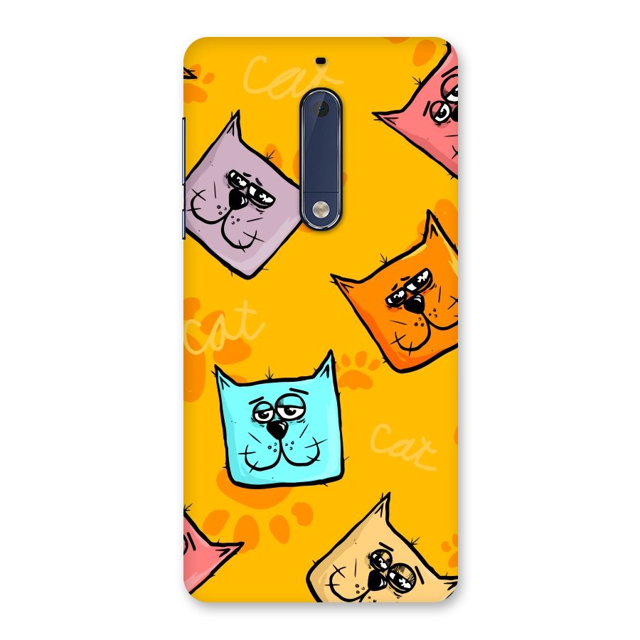 Cute Cat Pattern Back Case for Nokia 5