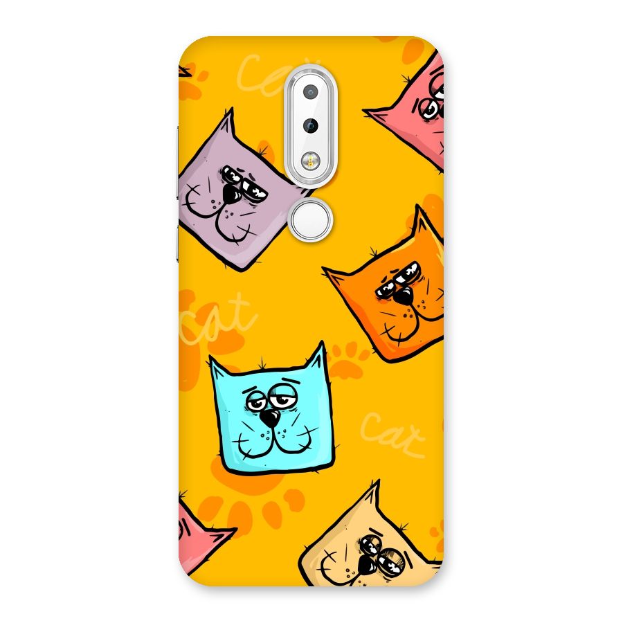 Cute Cat Pattern Back Case for Nokia 6.1 Plus