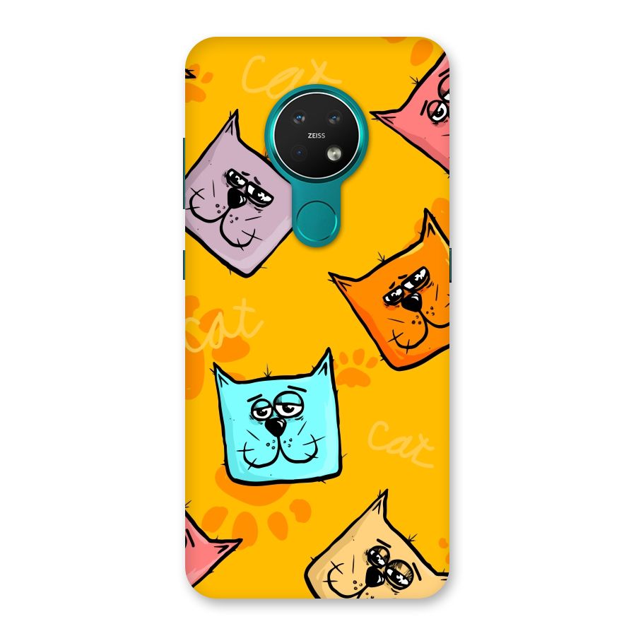 Cute Cat Pattern Back Case for Nokia 7.2