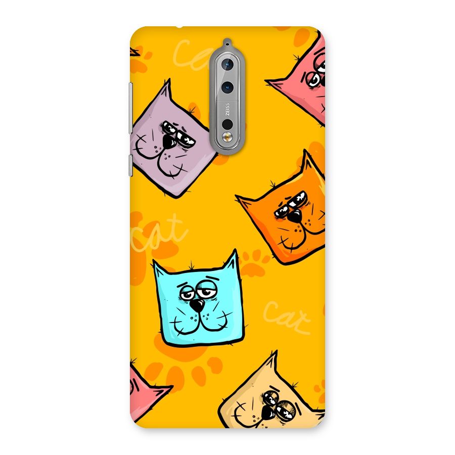 Cute Cat Pattern Back Case for Nokia 8