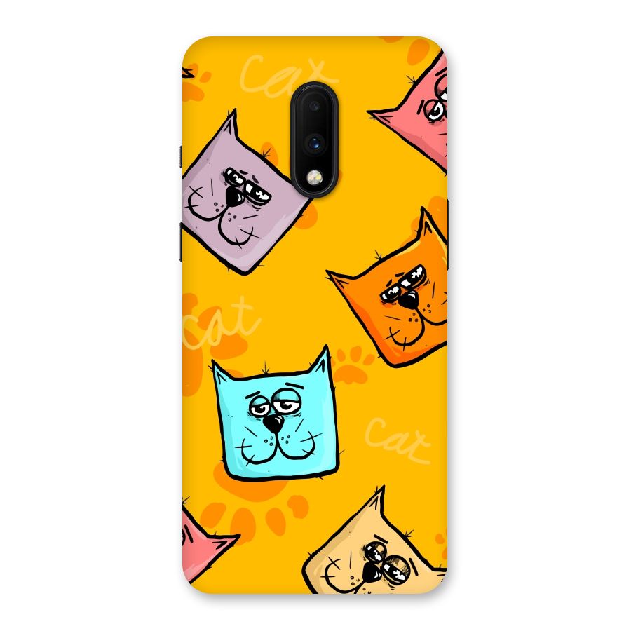 Cute Cat Pattern Back Case for OnePlus 7