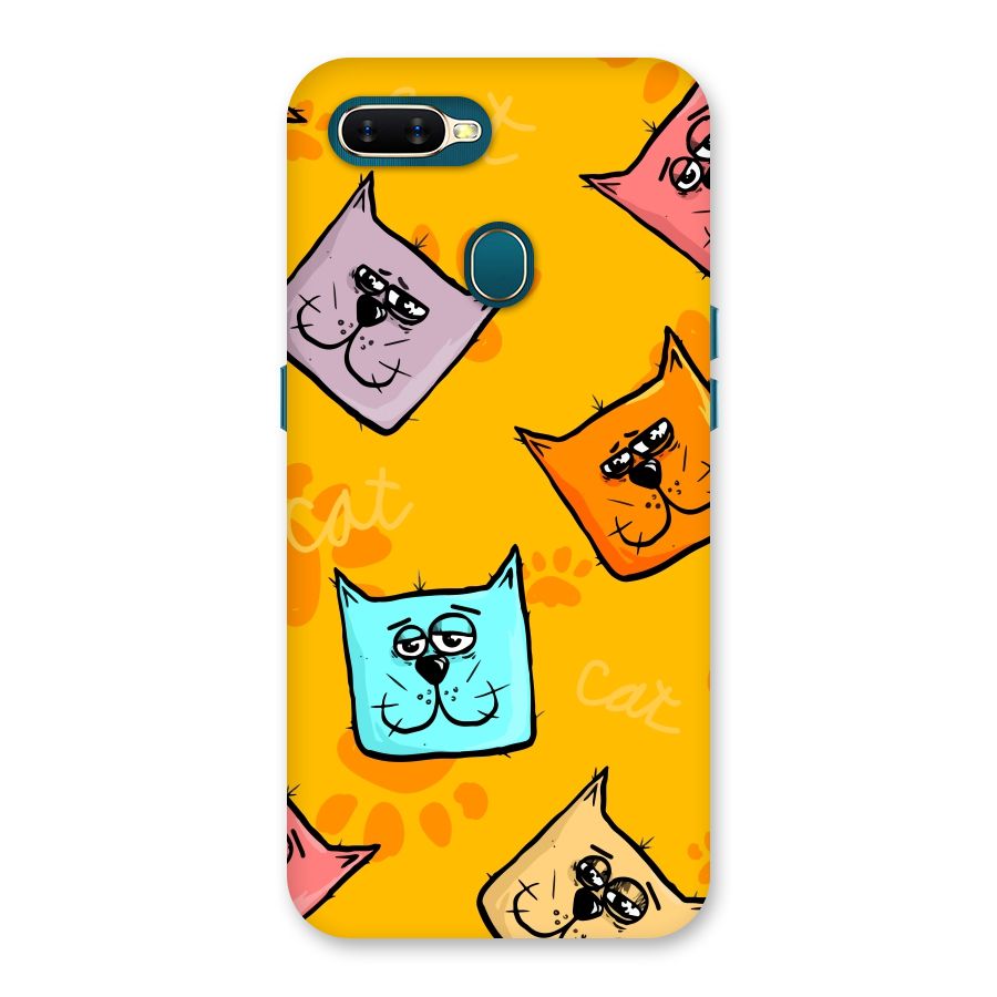Cute Cat Pattern Back Case for Oppo A11k