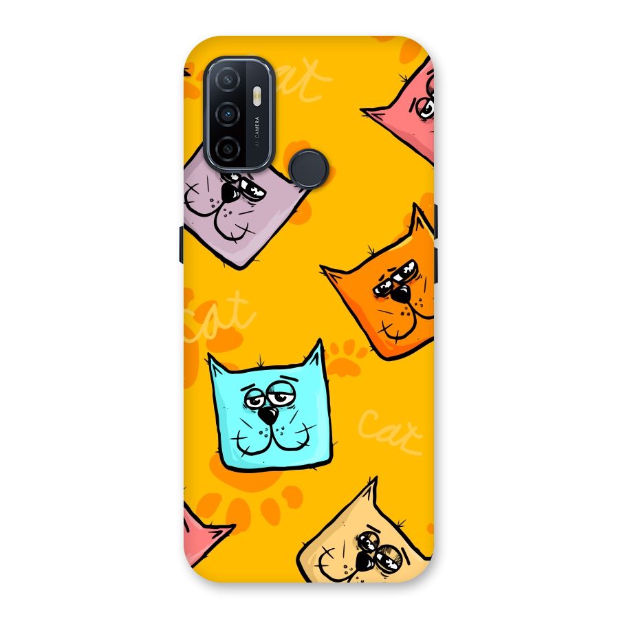 Cute Cat Pattern Back Case for Oppo A32