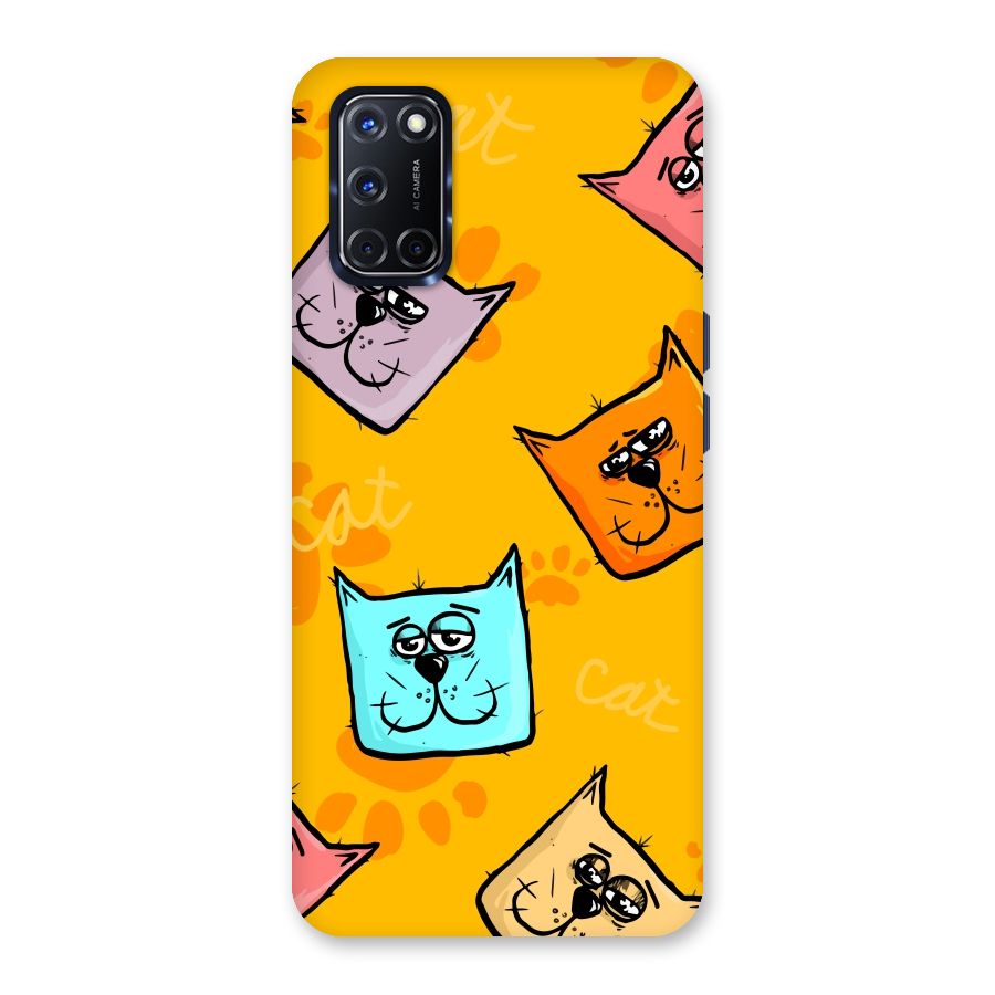 Cute Cat Pattern Back Case for Oppo A52